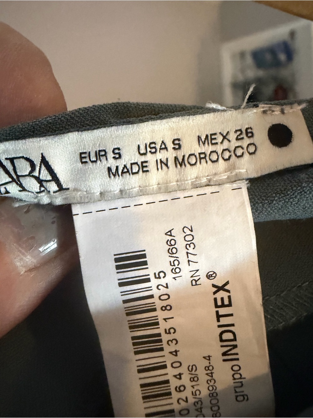 Zara Pleated Wide-Leg Women’s Pants in a soft lightweight Sage Green - Picture 2 of 5